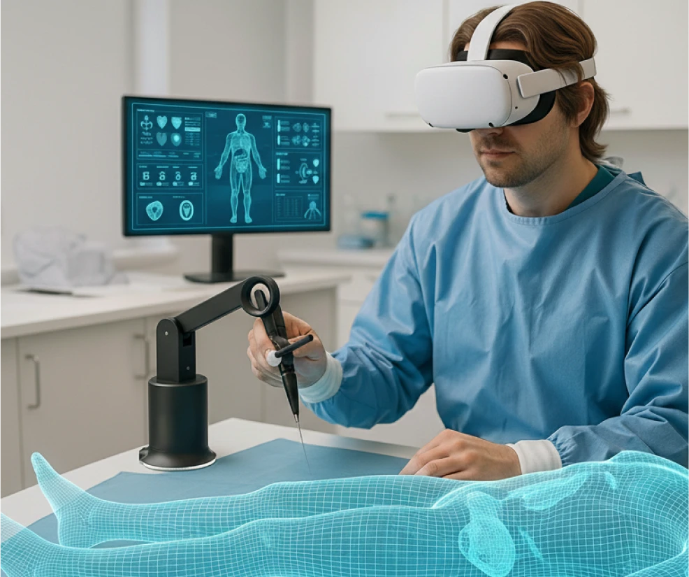 Medical training with haptic technology